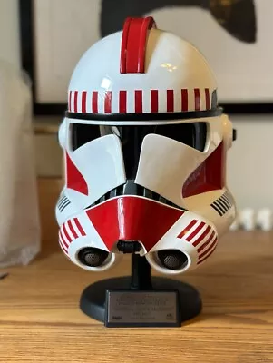 Rare. Master Replica Clone 'Shock' Trooper Helmet. Lifesize.  • £499