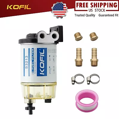 S3213 Boat Fuel Water Separator Marine For Mercury Yamaha Outboard 10 Micron US • $26.60