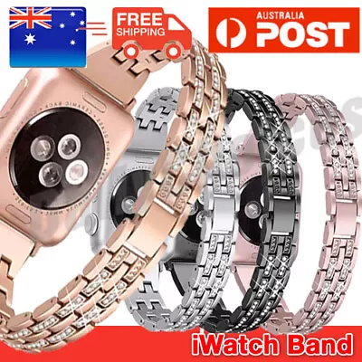 $13.45 • Buy For Apple Watch IWatch Band Series SE 7 6 5 4 3 2 38-45mm Jewelry Metal Strap