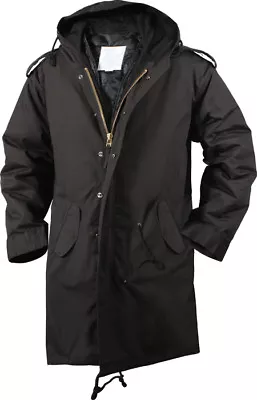 Black Military Cold Weather M-51 Fishtail Parka Jacket • $109.99