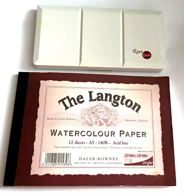 Pre-Loved Watercolour Rare Earth Paint Langton Paper Bundle Job Lot Art Supplies • £14.99