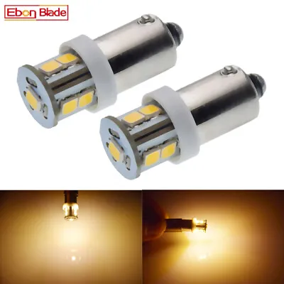 2 X BAX9S H6W Warm White 4300k 2835 SMD 7 LED Car Scooter Bike Bulb 6V 6 Volt Dc • $3.89