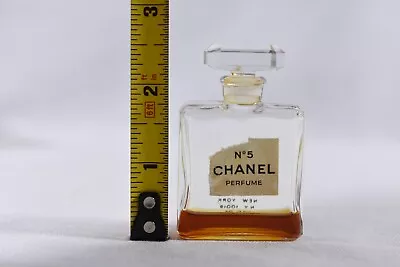 LOW FILL Vintage Chanel No 5 Parfum Perfume 1/2 Oz 15ml OLD Bottle Extrait? • $33.99