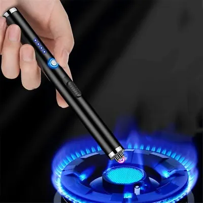 Electric Lighter Arc USB Rechargeable Candle BBQ Electronic Windproof Kitchen • $8.99