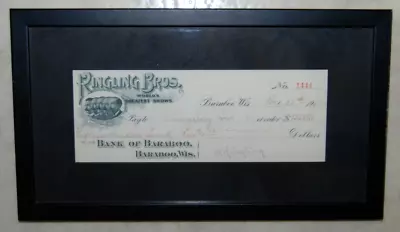 Albert Ringling Signed Vintage 1912 Bank Check Ringling Brothers Circus Founder • $88.50
