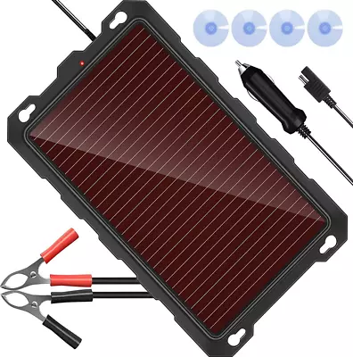 $64.95 • Buy 12 Volt Battery Charger Solar Powered Panel For Car Dump Trailer Boat Marine 12v