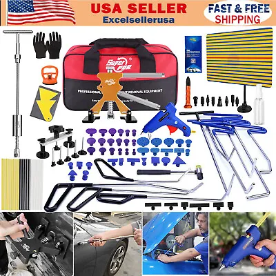 PDR Paintless Dent Removal Rods Stainless Steel Rod Tool Kit 94pcs Dent Repair • $145.99