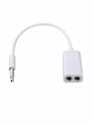 Dual Headphone Jack Splitter Cable 3.5mm For IPhone IPad Samsung Share Music • £4.99