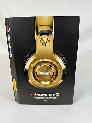 Monster 24K Gold Professional DJ-Style Headphones Pure Monster Sound In 24K • $195