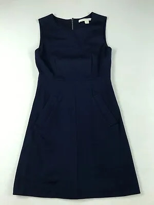 Diane Von Furstenberg Size 0 Blue Dress Adult Womens Sleeveless Bateau • $80
