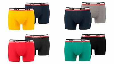 Levi's Men's Boxer Shorts 200SF Sportswear Logo 2er Pack Boxers 985016001 • £53.63