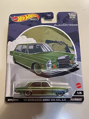 Hot Wheels '72 Mercedes-Benz 280 SEL 4.5 2022 Auto Strasse FREE SHIPPING • $11.95