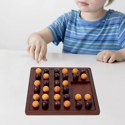 Wood Tic TAC Toe Game Interactive Chess Toy For Kids Adults Families • £24.20