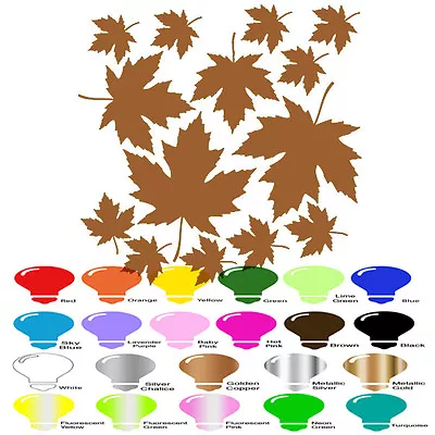 Maple Leaf Fall Plant Decal Sticker For Home Wall Car Window Macbook Laptop DIY • $11.86