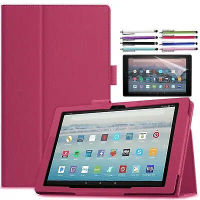 For Amazon Kindle Fire Max 11 7 8 10 Inch Tablet Folio Leather Stand Case Cover • $10.99