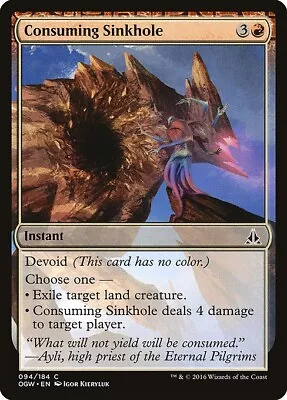 Mtg Common Regular - Ogw: Lp - Consuming Sinkhole 094/184 • $2.35