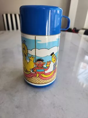 Never Used 90s Sesame Street Lunch Box Thermos By Aladdin • $7.99