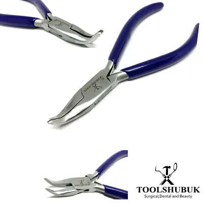 Smooth Bent Nose Pliers Jewellery Crafts Making Hobby Super-fine Bent Chain Nose • £7.59