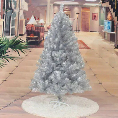  4ft 5ft 6ft 7ft Christmas Tree Undecorated Pink Purple Blue Gold Silver Black • $273.59