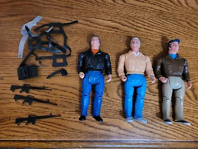 1983 Galoob A-Team 6  Hannibal Face & Murdock With Some Accessories/weapons • $30