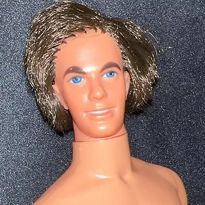 Vintage 1973 Mattel Mod Hair Ken Doll Rooted Brown Hair Hong Kong Body Nude • $21.99