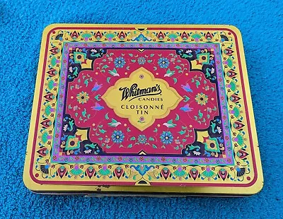 Vintage Whitman's  Cloisonne Tin Hinged Lid • $9.45