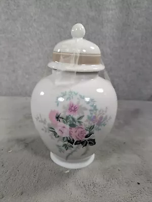 Vintage Victorian Rose Collection Ginger Jar Urn Vase Formalities 6  Tall • $29.98