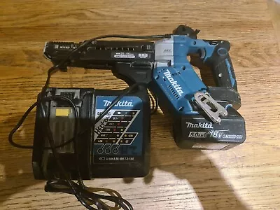 Makita DFR551Z LXT 18V Brushless Auto Feed Screwdriver 4Ah Battery And Charger • £265