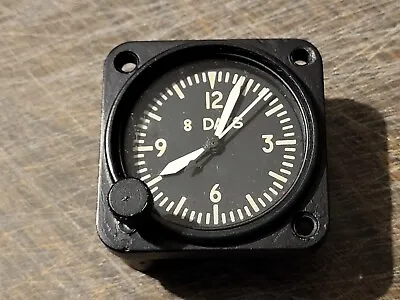 Vintage US Air Corp Aircraft 8 Days Clock - Refurbished / Running - MFG Pioneer • $199