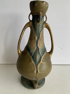11.5 Inch Amphora Paul Dachsel Design Waterlily  2 Handled Vase • $2500