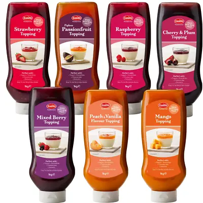 EasiYo Fruit Toppings Squirts Ideal Yoghurt Cheesecakes Coulis Ice Cream Sauce • £9.99
