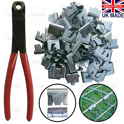 Gabion Clips Large Wire Mesh Clips / Cliptools Gabion Clip Wire Mesh Basket Clip • £24.95