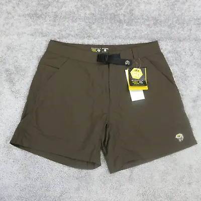 Mountain Hardwear Canyon Shorts Mens Large Brown Belted Nylon Lightweight UPF • $29.90