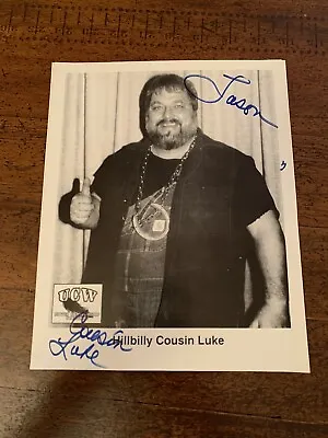 Hillbilly Cousin Luke Signed Autographed Photo Wrestling UCW Vintage • $24.99