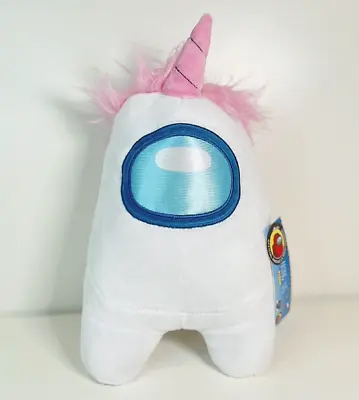 Among Us Crewmate White Unicorn Soft Plush BNWT 27cm Official Toikido Yume Toy • $25.95