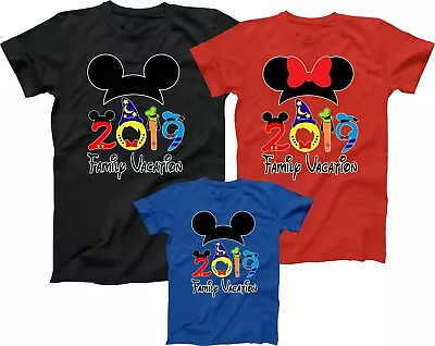 $11.99 • Buy Mickey Minnie Disney Family Vacation 2021 Best T Shirts Trip Match Tees Castle 