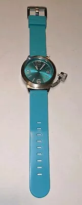 TW STEEL Canteen Turquoise Dial Turquoise Silicone Automatic TW 525 Men's Watch • $49.95