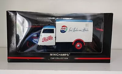 Rare Minichamps 1:18 Scale 1952 Tempo Hanseat Pepsi-Cola Livery Condition V.G. • £2.20