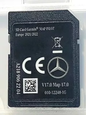 NEW! Genuine Mercedes GARMIN SD CARD V17 2021/2022 MAP PILOT A B CLA E GLS CLASS • £121.49