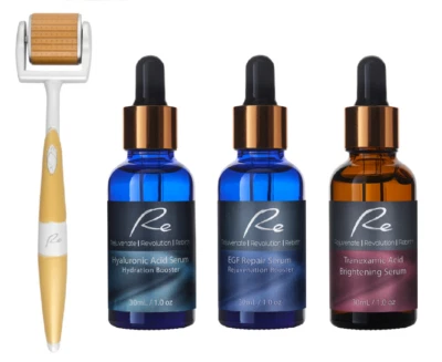 $79.95 • Buy Re Eyes&Face Micro-Needle Derma Roller + Hyaluronic Acid + EGF + Tranexamic Acid