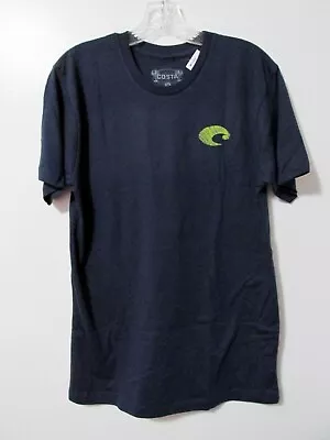 Men's Costa Mossy Oak Coastal Short Sleeve T-Shirt Navy Blue X-Large • $4.48