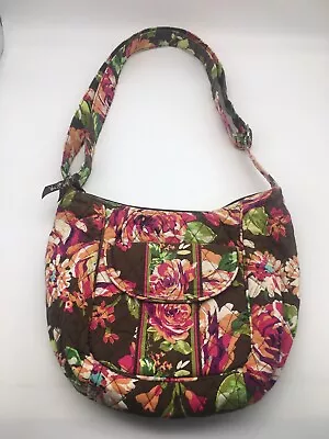 Vera Bradley English Rose Quilted Floral Handbag Purse Adjustable Strap • $15.99