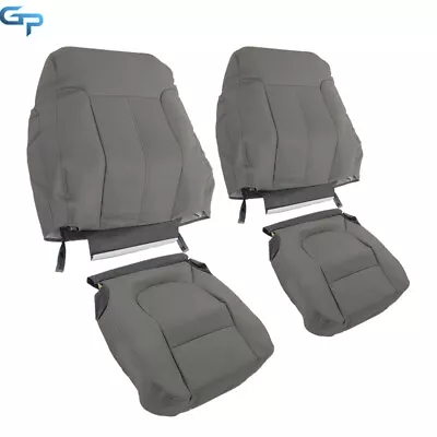 Front Left Right Seat Cover Gray For Ford F250 F350 F450 F550 Lariat 2011-2016 • $110.34