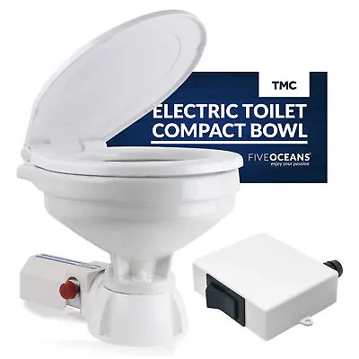 TMC Electric Marine Toilet RV Toilet Boat Toilet Compact Design Bowl 12V DC • $480