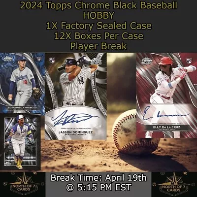 Mike Schmidt 2024 Topps Chrome Black Baseball Hobby 1X Case Player BREAK #4 • $2.49