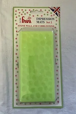 FMM Impression Mat Set 2 Cobblestone & Stone Wall Icing Emboss Cake Sugarcraft • £4.99