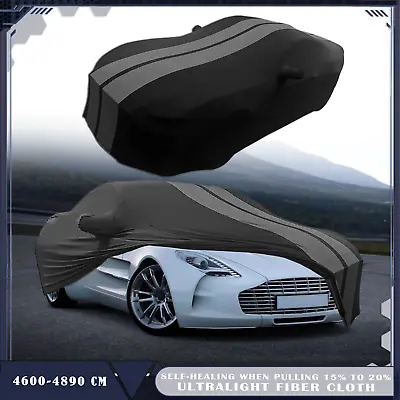 For Aston Martin One-77 Indoor Grey Line Dustproof Stain Stretch Full Car Cover • $104.49