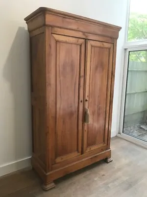 Antique French Linen Press Chestnut Cupboard Wardrobe Circa 1850 • £1200