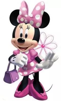 9 Inch Minnie Mouse Decal Loves To Shop Purse Removable Wall Sticker Art Disney • $7