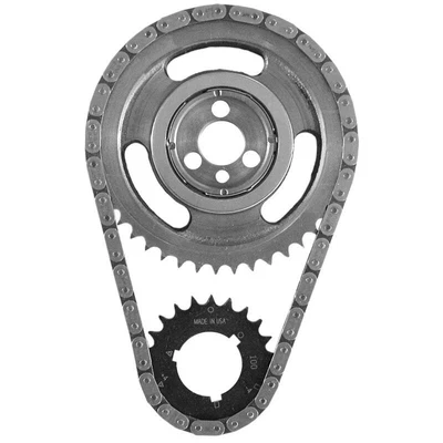 $73.32 • Buy SA Gear Timing Set 78100TR; 3 Keyway Double Roller 0.250  For Chevy 262-400 SBC